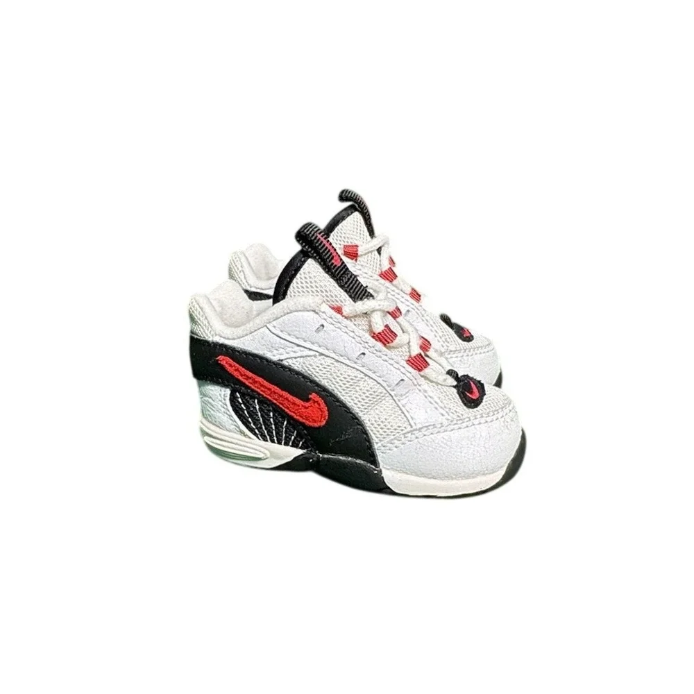Vintage‎ Nike Air Max 95 Baby Sneakers White Black Red 850004-161 Size 4.5C 1997